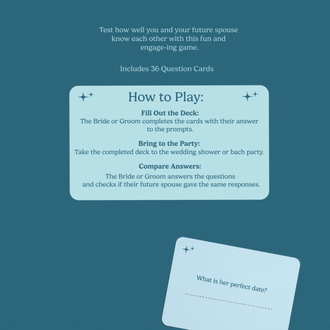 The Nearlywed Game - Couples Trivia Card Game