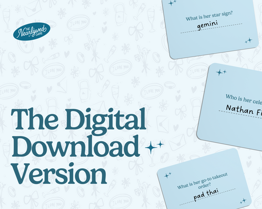 The Nearlywed Game - Couples Trivia Game (Digital Download Template)